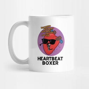 Heartbeat Boxer Cute Music Heart Pun Mug